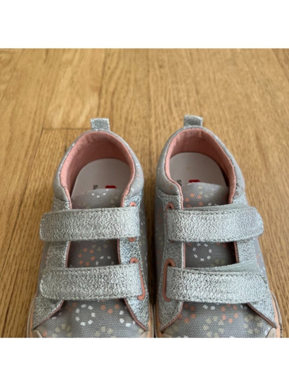 See Kai Run Robyne Gray Pink Canvas Sneakers Little Kid's Size 11 - Picture 4 of 10